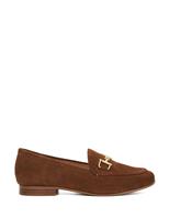 Suede Bar Flat Loafers