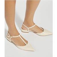 T Bar Pointed Court Shoes