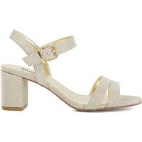 Wide Fit Glitter Block Heel Sandals