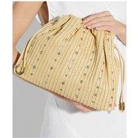Diamante Woven Drawstring Grab Bag