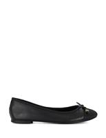 Wide Fit Leather Flat Ballet Pumps