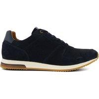 Dune London Suede Lace Up Trainers Navy