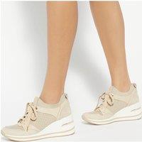 Lace-Up Wedge Trainers