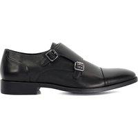 Wide Fit Leather Monk Strap Shoes