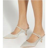 Embellished Stiletto Heel Court Shoes