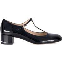 Patent Block Heel Mary Jane Shoes