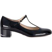 Patent Block Heel Mary Jane Shoes