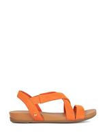 Leather Crossover Strappy Sandals