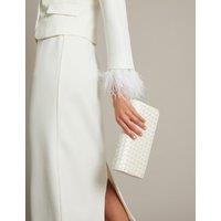 Woven Chain Strap Clutch Bag