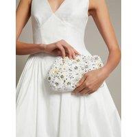 Beaded Chain Strap Clutch Bag