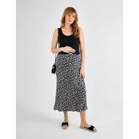 Maternity Floral Over Bump Midi Pencil Skirt