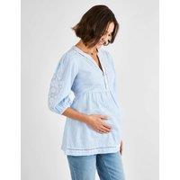 Maternity Pure Cotton Embroidered Blouse