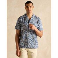 Linen Blend Floral Shirt