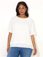 Woven Overlay Top