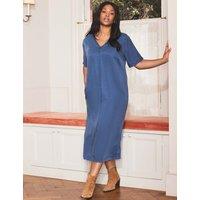 V-Neck Midi T-Shirt Dress