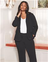 Jersey Relaxed Single Breasted Blazer