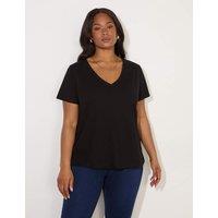 Pure Cotton V-Neck T-Shirt