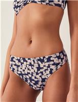 Printed High Leg Bikini Bottoms
