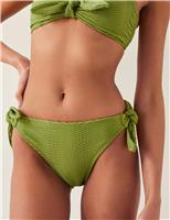 Tie Side High Leg Bikini Bottoms