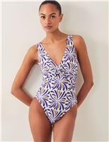Printed Padded V-Neck Swimsuit