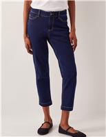 Mid Rise Cropped Jeans