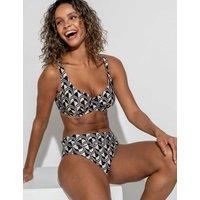 Casablanca Printed Roll Top Bikini Bottoms