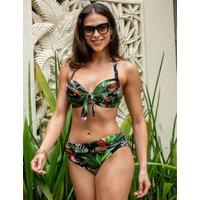 Palermo Printed Ruched Bikini Bottoms