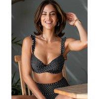 Sicily Polka Dot Padded Wired Bikini Top