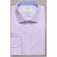 Hawes & Curtis Slim Fit Easy Iron Pure Cotton Shirt Lilac