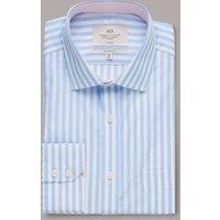 Hawes & Curtis Regular Fit Easy Iron Pure Cotton Shirt Blue Mix