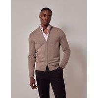 Pure Wool Zip Up Jumper