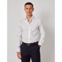 Slim Fit Pure Cotton Dobby Spot Cotton Shirt