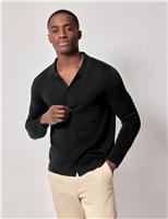 Hawes & Curtis Pure Cotton Polo Shirt Black