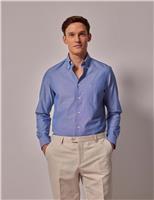 Hawes & Curtis Regular Fit Pure Linen Shirt Light Blue