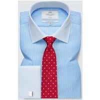 Hawes & Curtis Slim Fit Easy Iron Pure Cotton Shirt Blue Mix