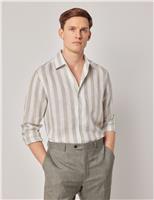 Slim Fit Pure Linen Striped Shirt