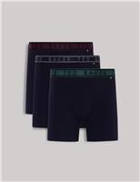 Ted Baker 3 Pack Cotton Rich Briefs Navy