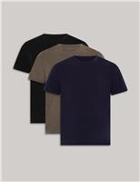 3pk Cotton Rich Crew Neck T-Shirts