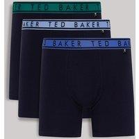Ted Baker 3 Pack Cotton Rich Briefs Navy Mix