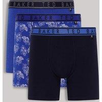 Ted Baker 3 Pack Cotton Rich Briefs Blue Mix