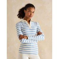 Cotton Rich Striped Collared Top