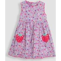 Pure Cotton Floral Strawberry Dress (6 Mths - 5 Yrs)