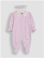 2pc Pure Cotton Heart Sleepsuit Set (Newborn - 12 Mths)