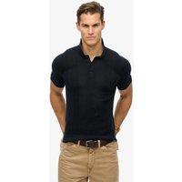 Superdry & Co Slim Fit Cotton Rich Knitted Polo Shirt Navy