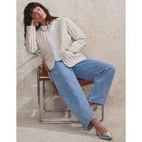 Pure Cotton Striped Padded Jacket
