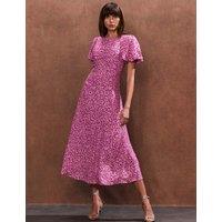 Ditsy Floral Puff Sleeve Midaxi Tea Dress