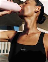 Lux Square Neck Cross Back Fitted Crop Top