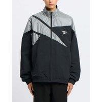 Reebok Sportcode Funnel Neck Zip Up Track Jacket Black Mix