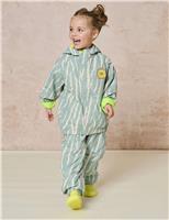 GEN Printed Raincoat (2-8 Yrs) Green Mix