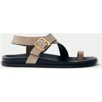 Siren Leather Flat Toe Loop Sandals
